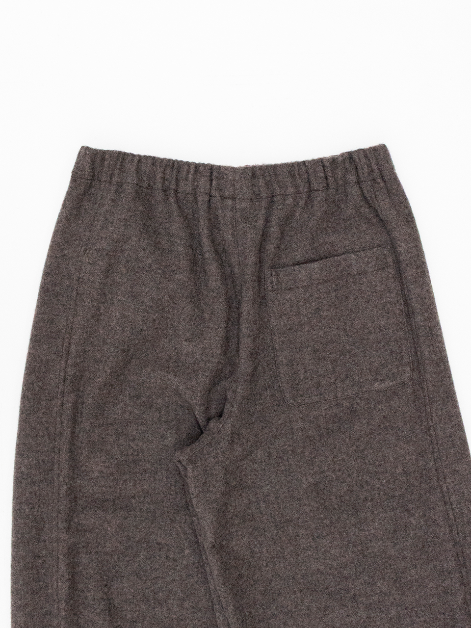 WOOL / CASHMERE FLEECE EASY TWIST TROUSERS-ウールカシミヤフリース