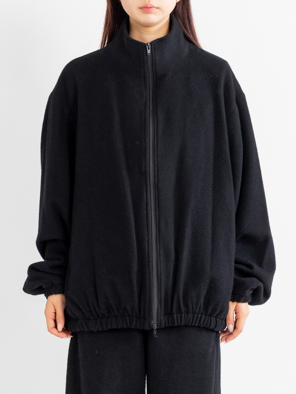WOOL / CASHMERE FLEECE ZIP JACKET-ウールカシミヤフリースジップ