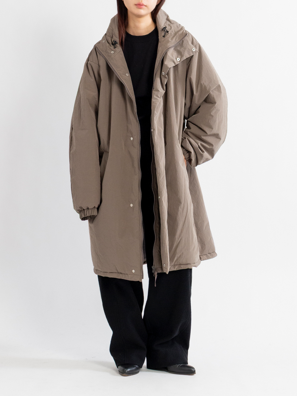 未使用品❕デサントINSULATED PUFF JACKET  サイズM OVERSIZED PADDED HOODY COAT-オーバーサイズパッドフーディー