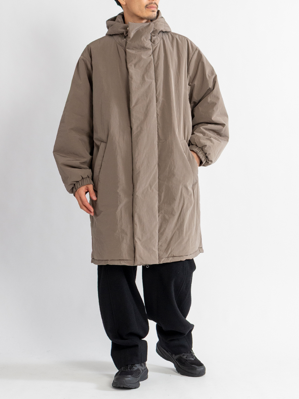 OVERSIZED PADDED HOODY COAT-オーバーサイズパッドフーディー