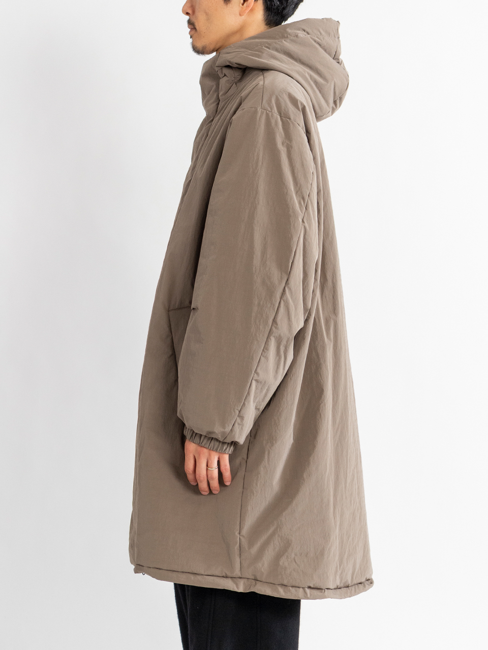 OVERSIZED PADDED HOODY COAT-オーバーサイズパッドフーディーコート