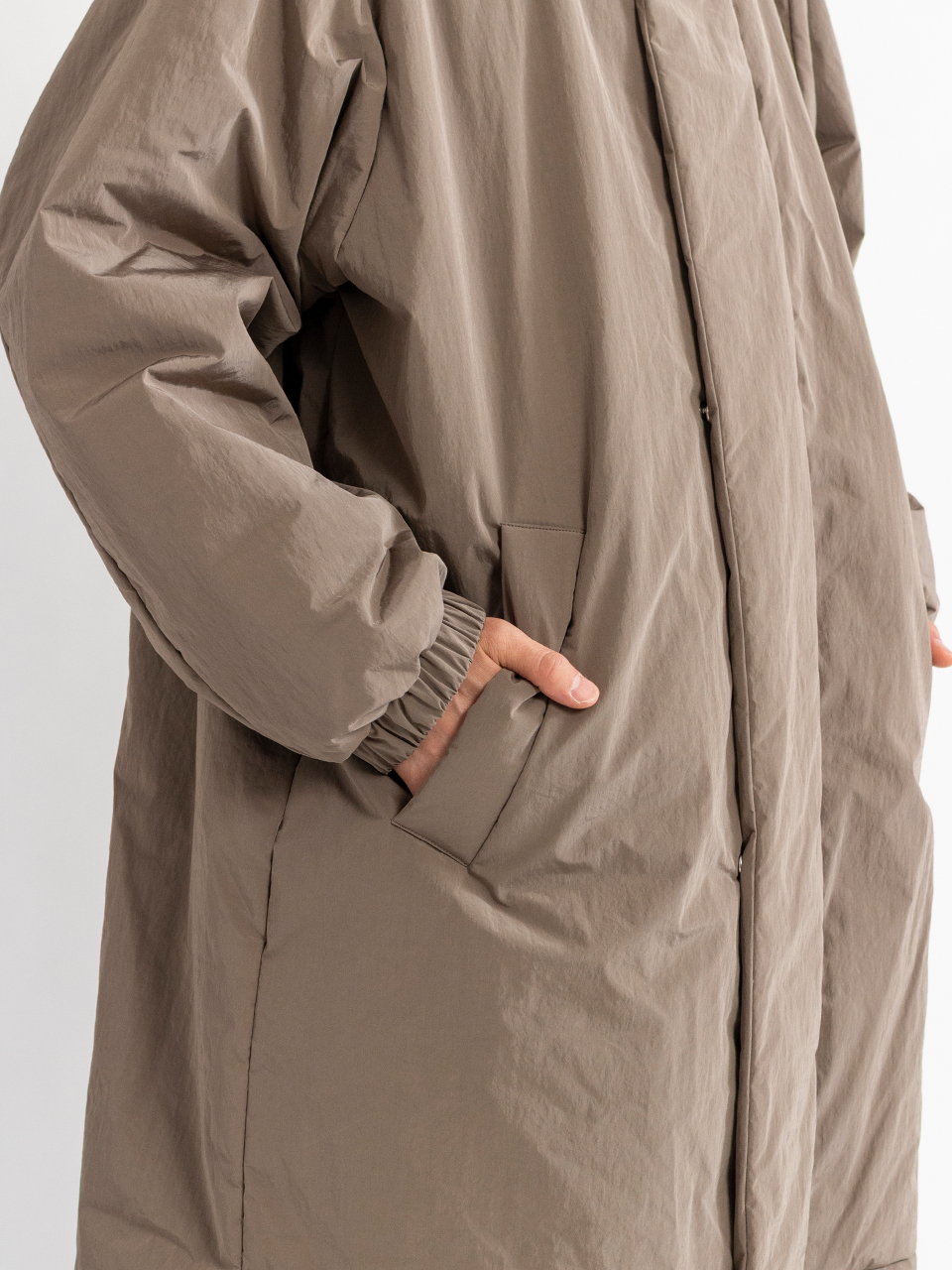 OVERSIZED PADDED HOODY COAT-オーバーサイズパッドフーディー