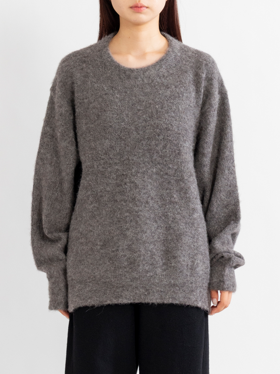 トップス ssstein 25AW WOOLALPACA MILLED KNIT CREW ssstein - 【残り一点】Wool/Alpaca Milled Knit Crew Neck LS