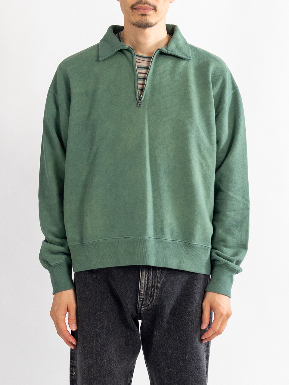 HALF ZIP SWEAT-ハーフジップスウェット-URU（ウル）通販| stcompany