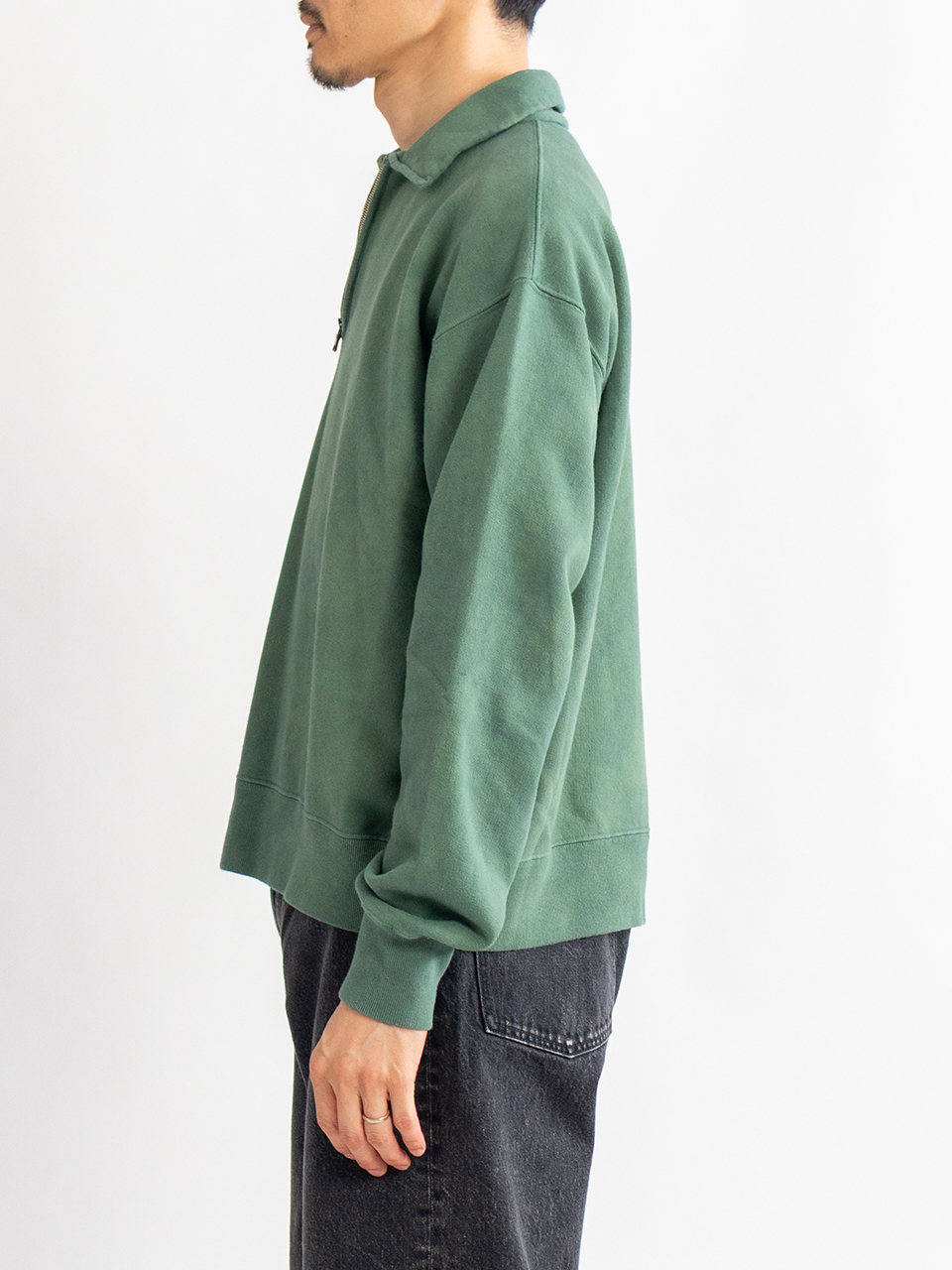 最終　ウル　ハーフジップニット　URU HALF ZIP KNIT URU（ウル）の「URU/ウル/HALF ZIP KNIT（ニット/セーター