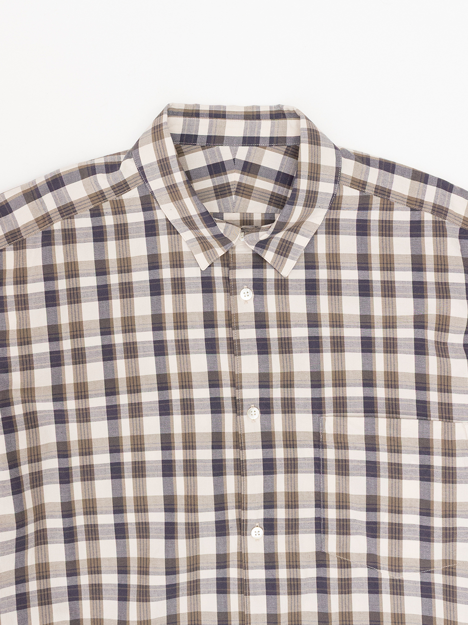 REGULAR COLLAR L/S SHIRTS-レギュラーカラーロングスリーブシャツ-URU