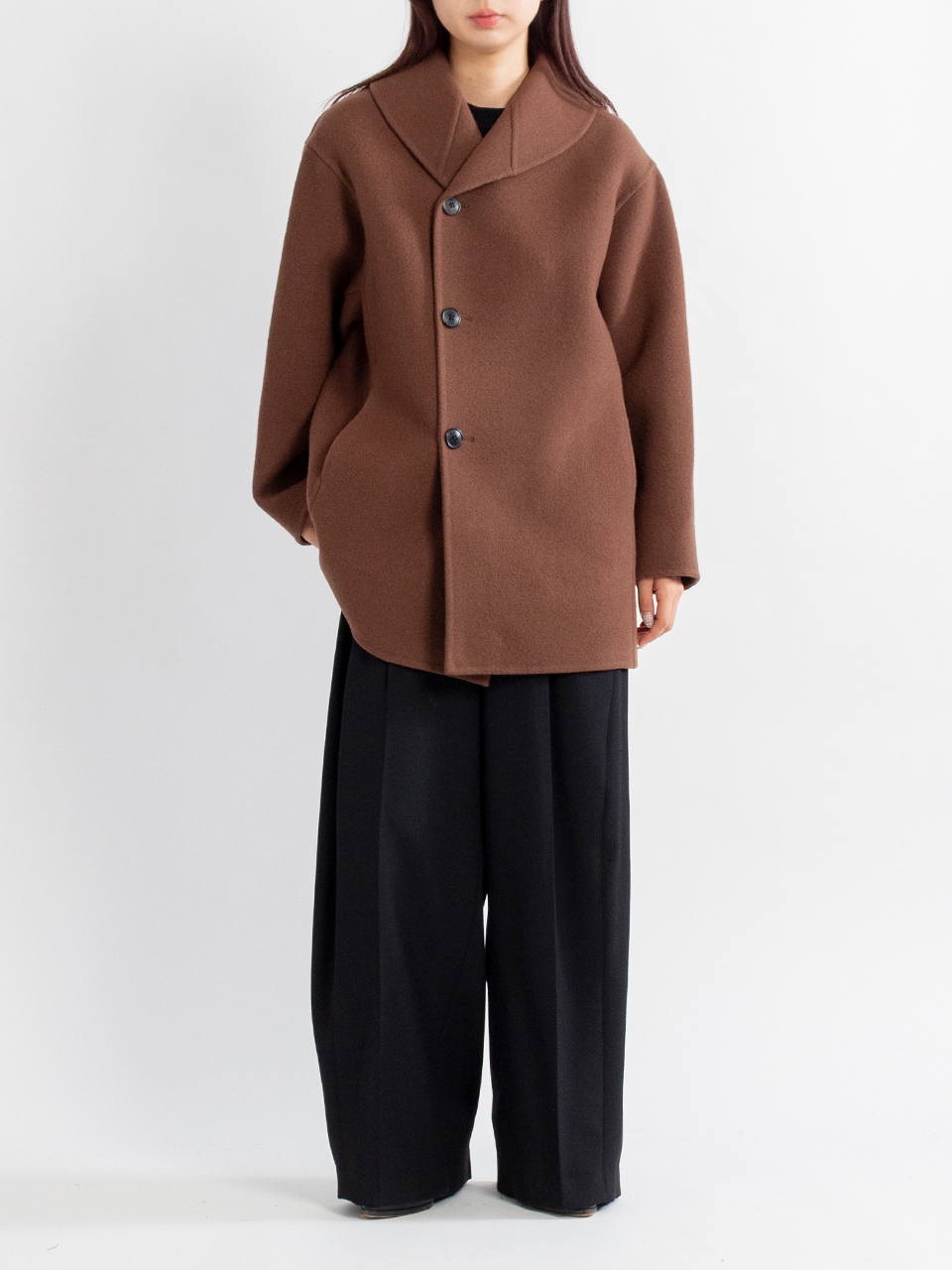 HYKE　ダブルフェイスピーコート HYKE＞ダブルフェイスピーコートが入荷 | st company online