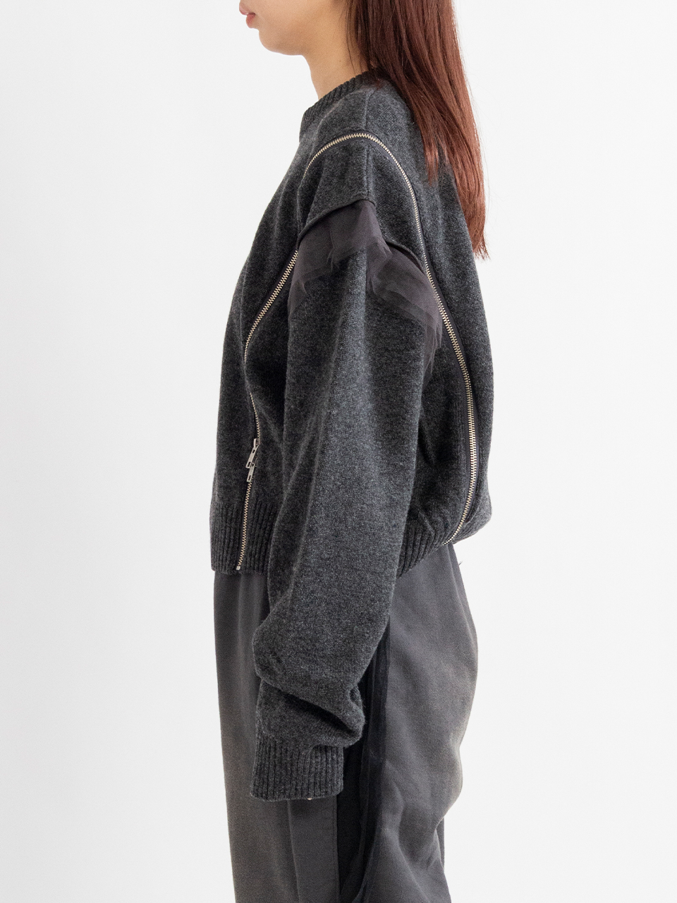 chika kisada グレー チュールトップス chika kisada グレー チュールトップス