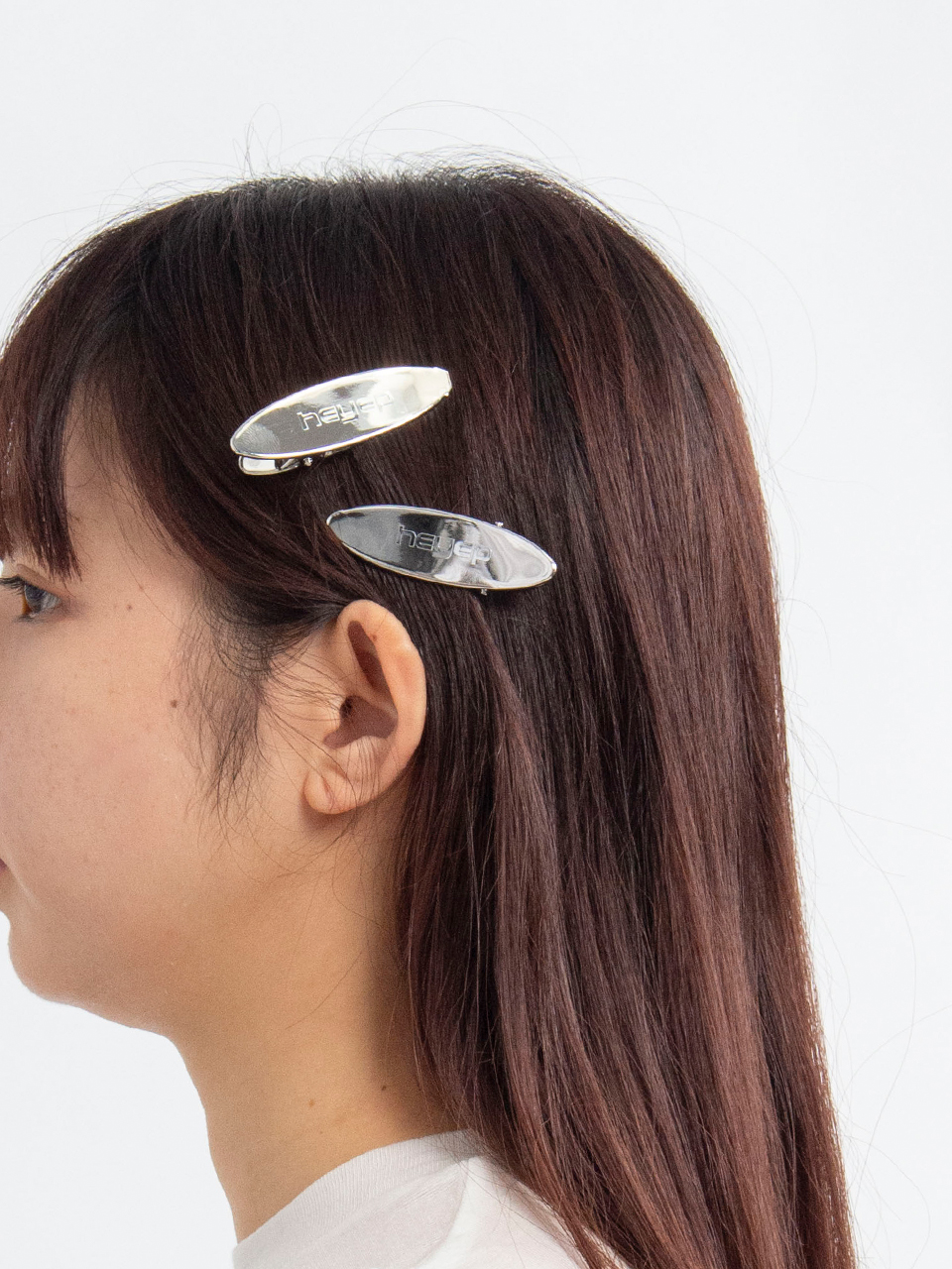 Oval Metal Flat Clips-2Piece Set-オーバルメタルフラットクリップ-2