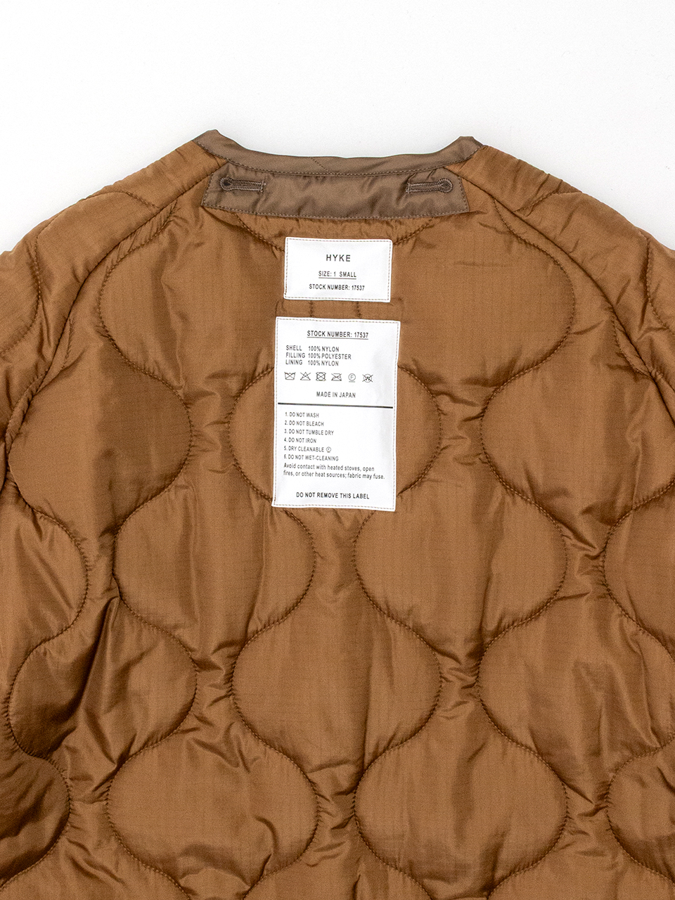 HYKE QUILTED LINER COAT キルトライナーコートサイズ3 QUILTED LINER COAT-キルトライナーコート-HYKE（ハイク）通販