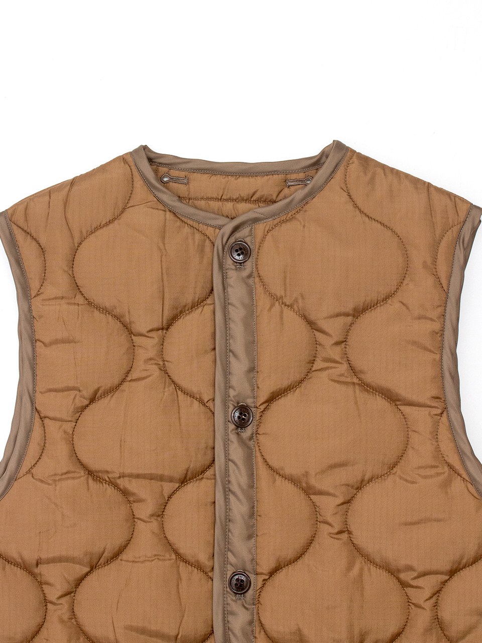 HYKE キルティングベスト QUILTED CROPPED VEST-キルトクロップドベスト-HYKE（ハイク