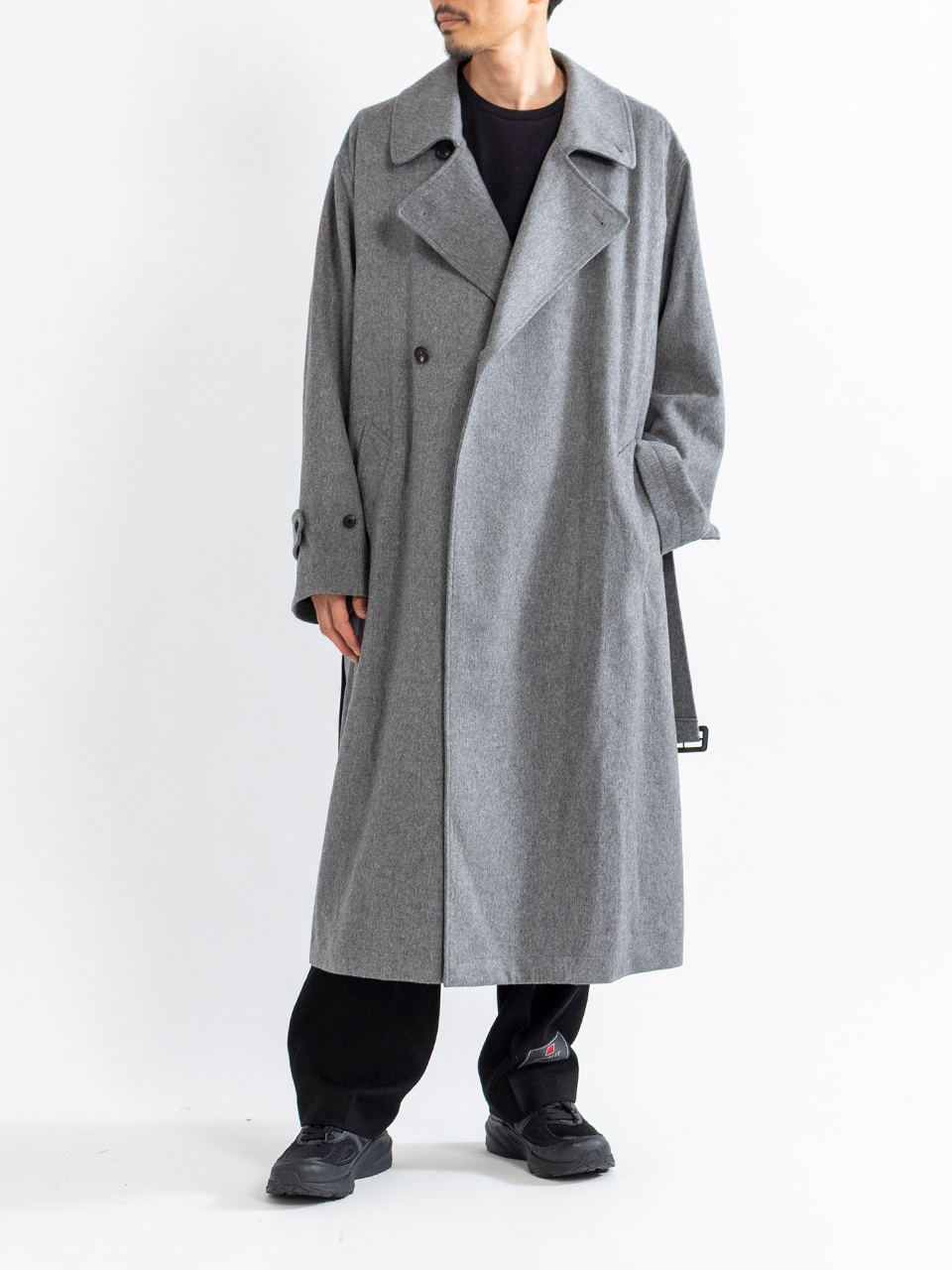 OVERSIZED DOUBLE BREASTED COAT-オーバーサイズダブルブレストコート