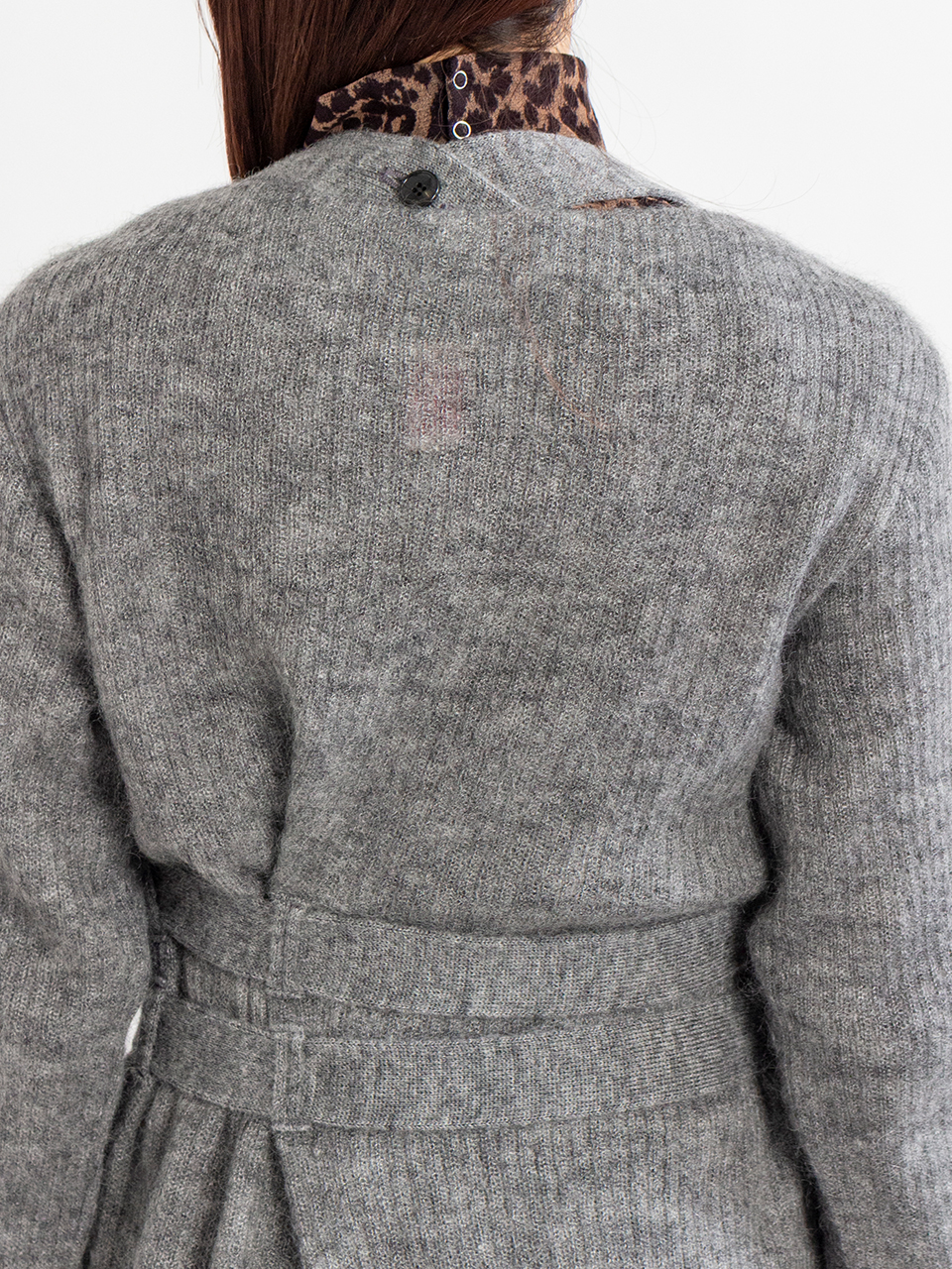 MOHAIR KNIT BELTED CARDIGAN-モヘヤニットベルトカーディガン-FETICO