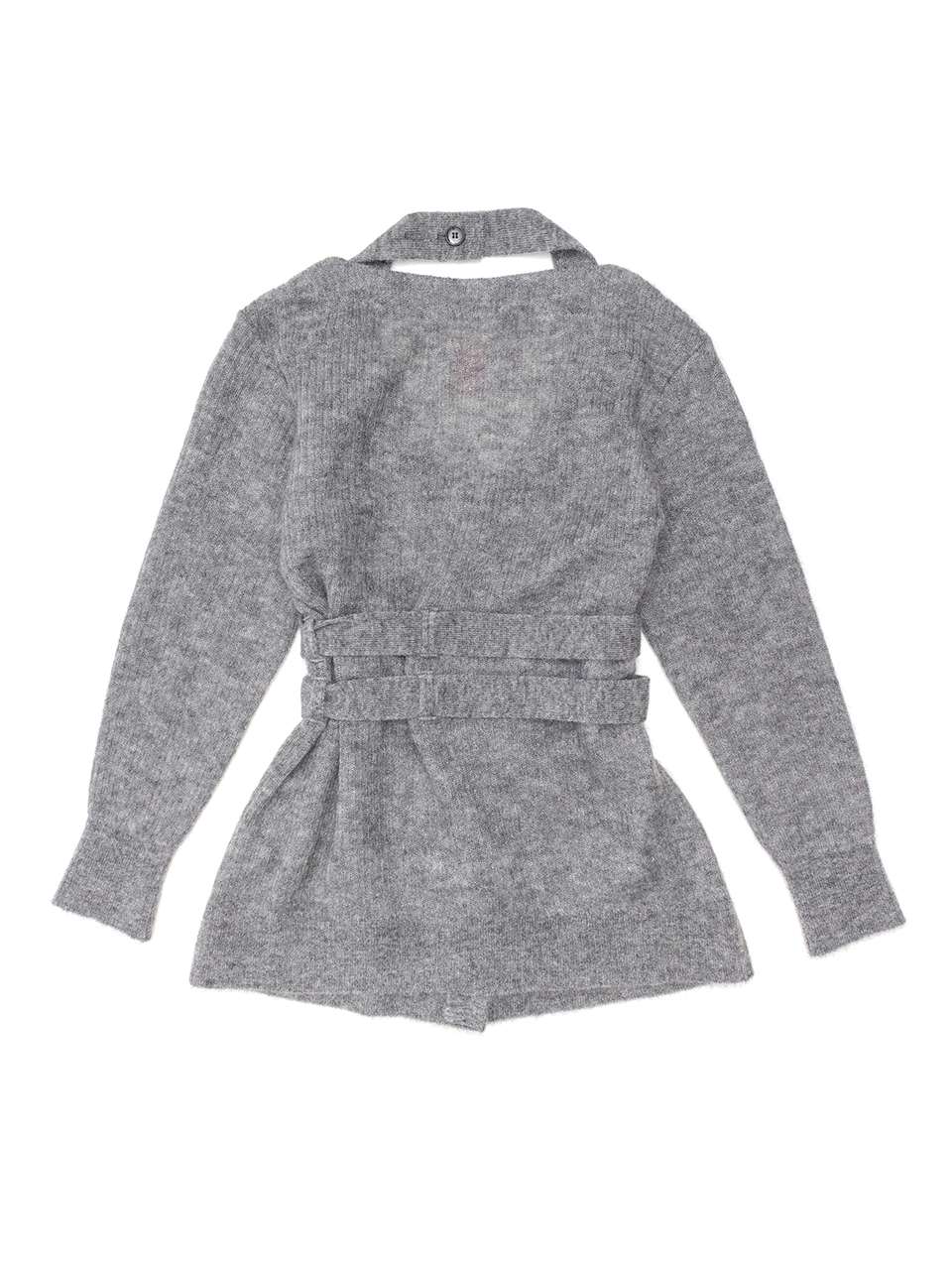 MOHAIR KNIT BELTED CARDIGAN-モヘヤニットベルトカーディガン-FETICO