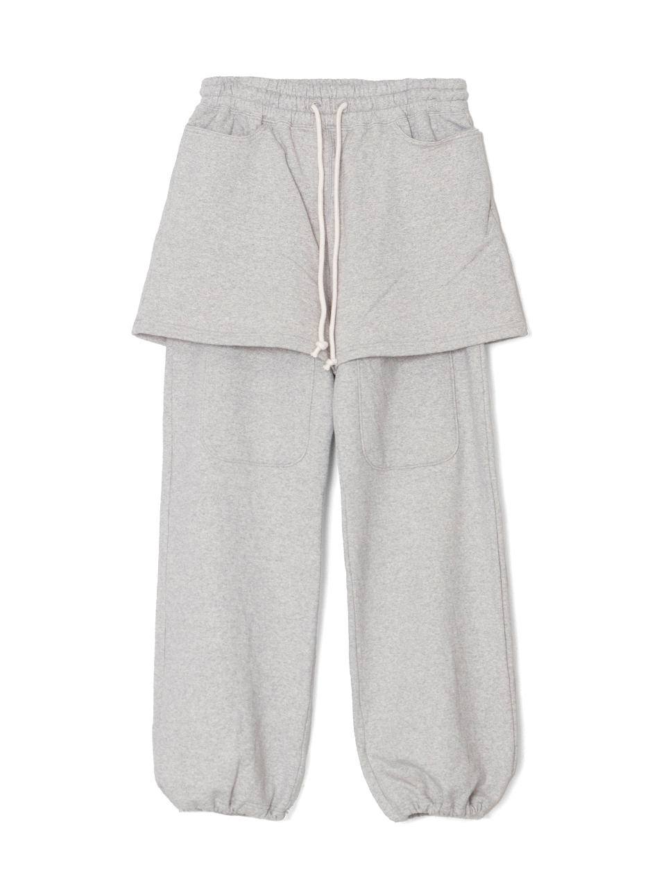 Layered sweat pants-レイヤードスウェットパンツ-INSCRIRE（アンス