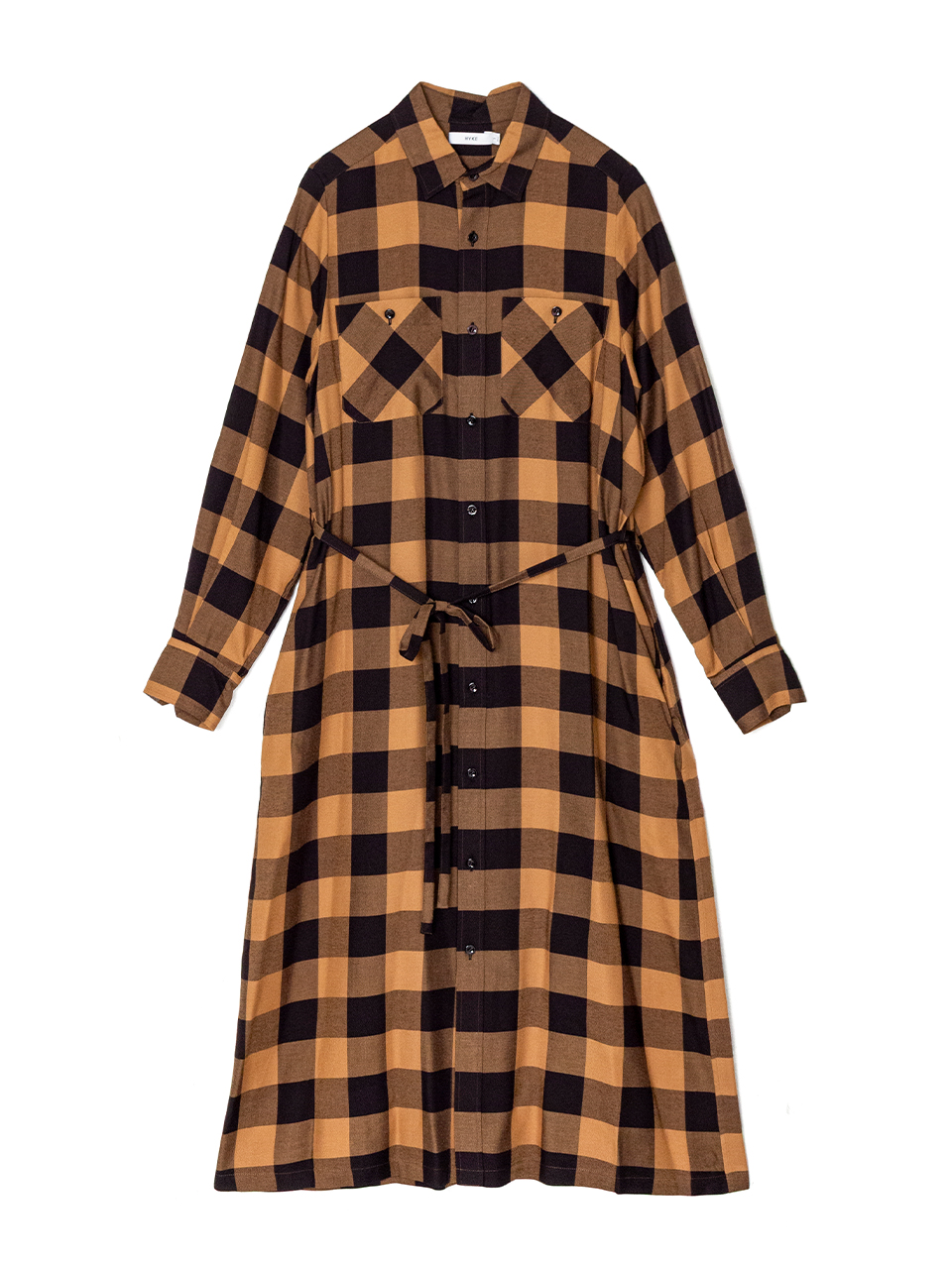 ワンピース HYKE Plaid Gathered Dress HYKE Plaid Gathered Dress