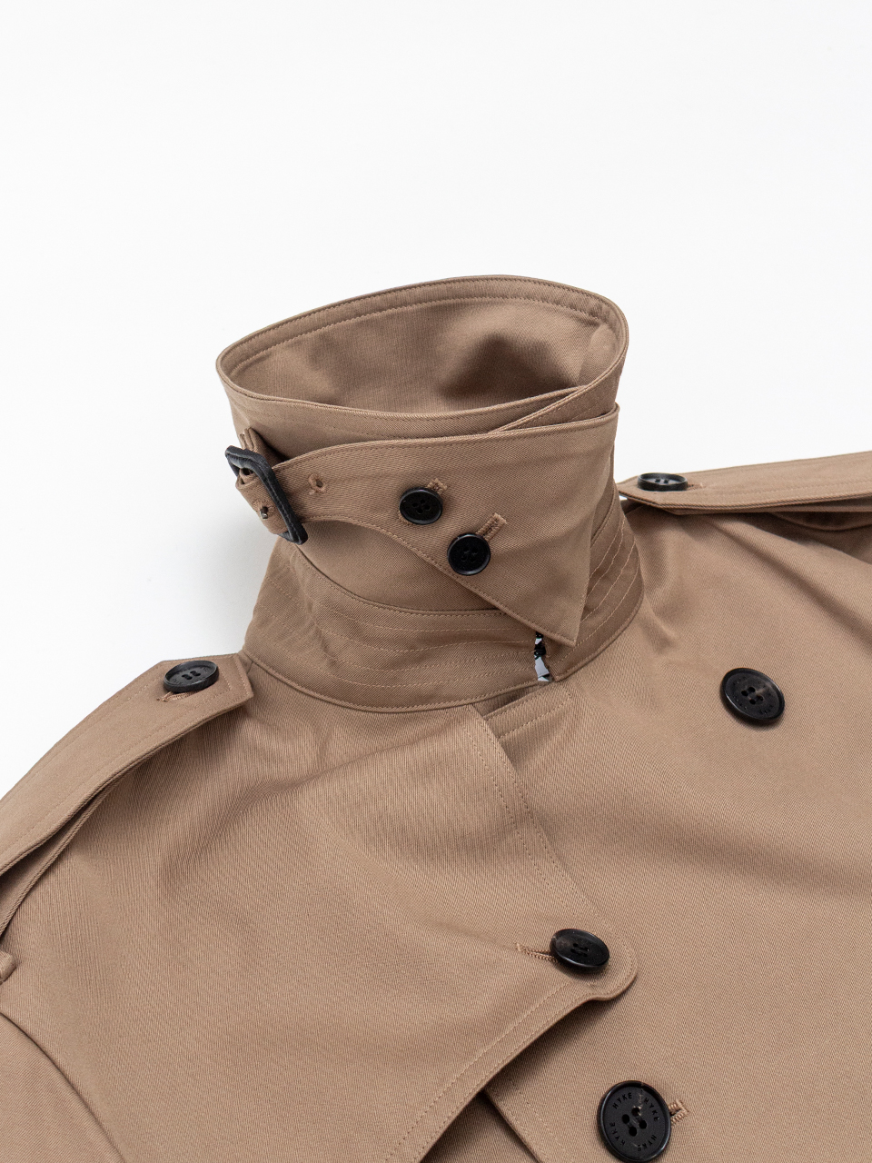 CROPPED TRENCH COAT / BIG FIT-クロップトレンチコート ビッグ