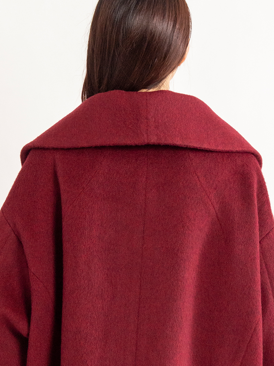 Wool Arupaka Shawl Collar Short Coat-ウールアルパカショール