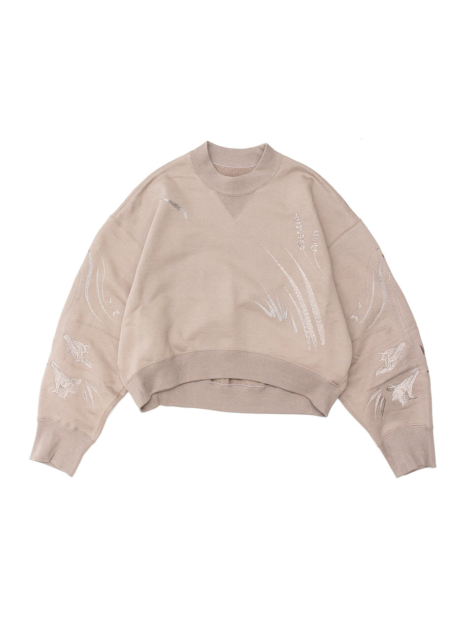 トップス Floral Motif Embroidered Sweatshirts Floral Motif Embroidered Sweatshirts-フローラルモチーフエン