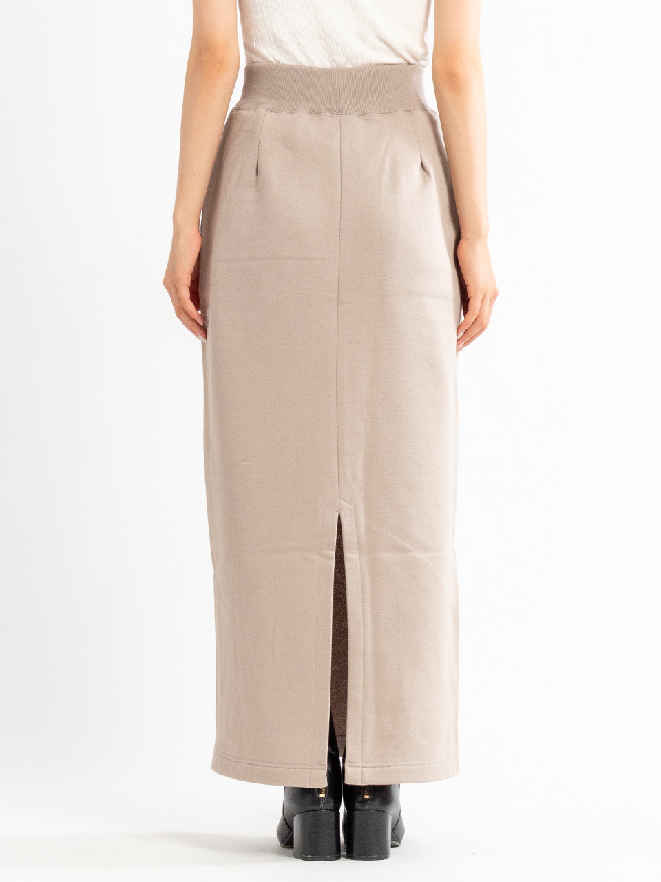 マメクロゴウチ　スウェットスカート mame kurogouchi マメクロゴウチ 刺繍スウェットスカート グレー