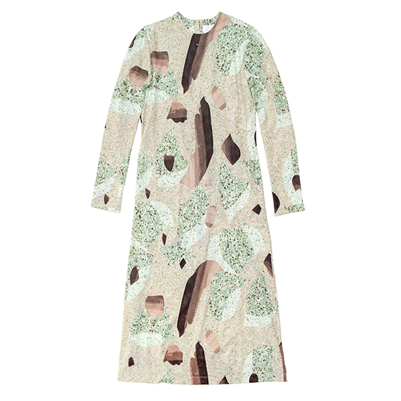 Marble Print Jersey Dress-マーブルプリントジャージードレス-Mame