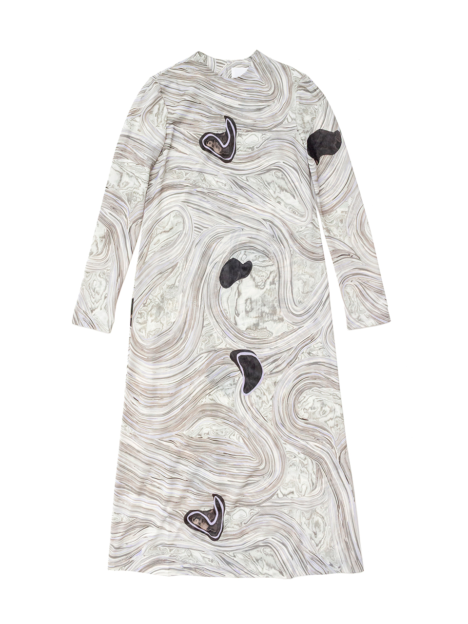 Marble Print Jersey Dress-マーブルプリントジャージードレス