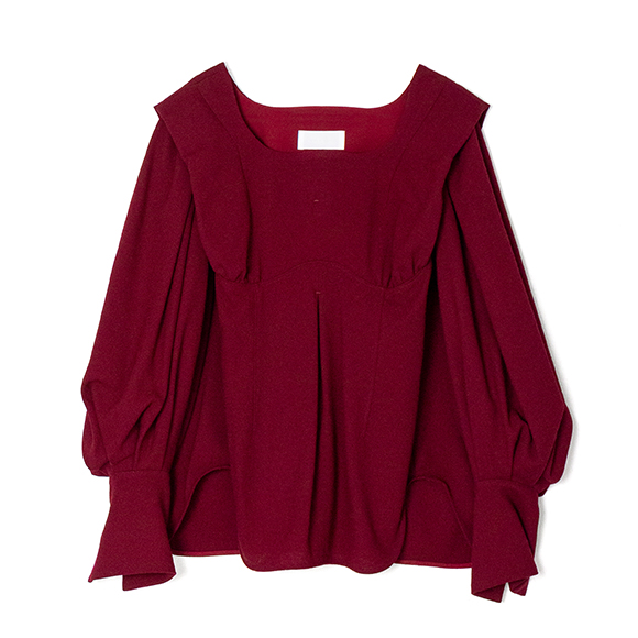 トップス mame kuroguchi Wool ette Blouse トップス mame kuroguchi Wool ette Blouse Wool Georgette Top MM25FW