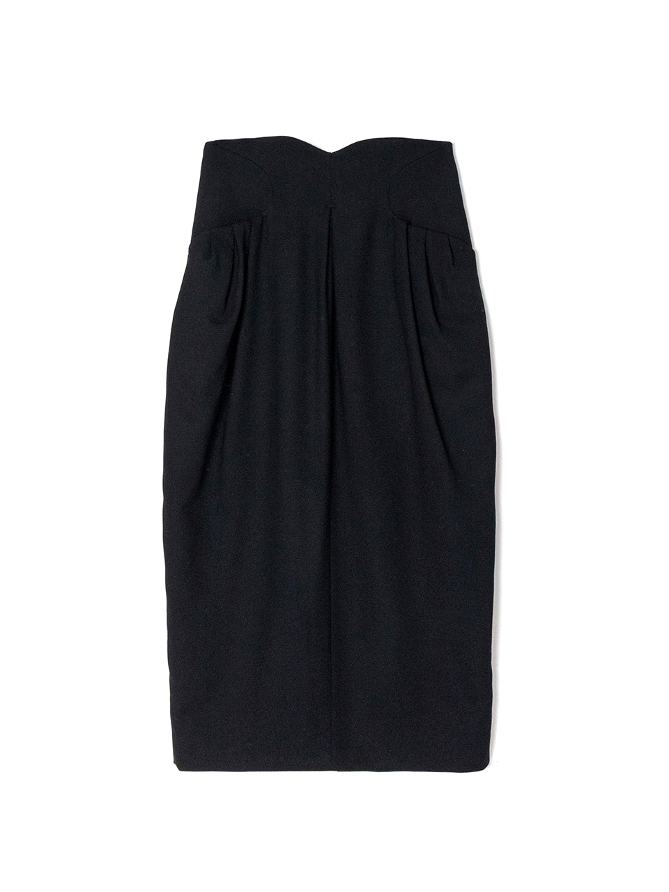 Wool Georgette High Waisted Skirt-ウールジョーゼット