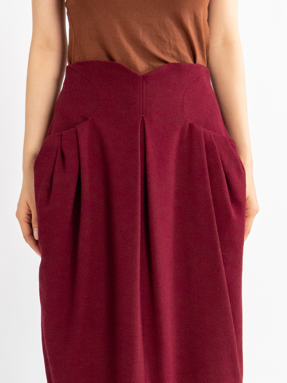 スカート mame00ome Floral Jacquard Tucked Waist