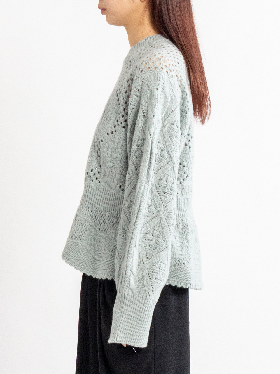 【新品・未使用】マメクロゴウチ　マルチパターンローゲージニットトップ 新品・未使用】マメクロゴウチ マルチパターンローゲージニット