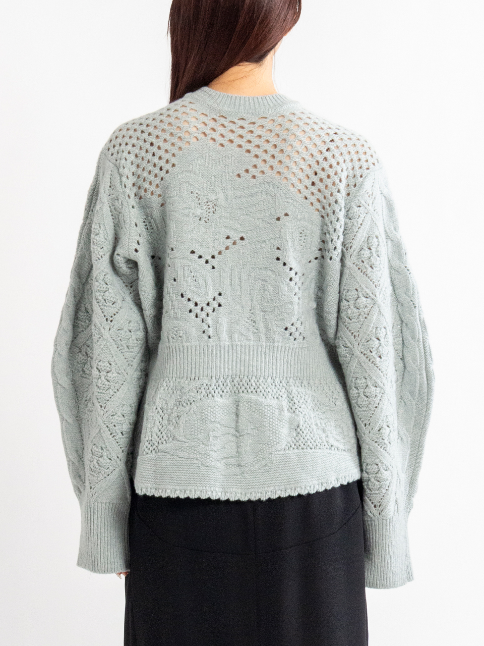 【新品・未使用】マメクロゴウチ　マルチパターンローゲージニットトップ Multi Pattern Low Gauge Knitted Top-マルチパターンローゲージ