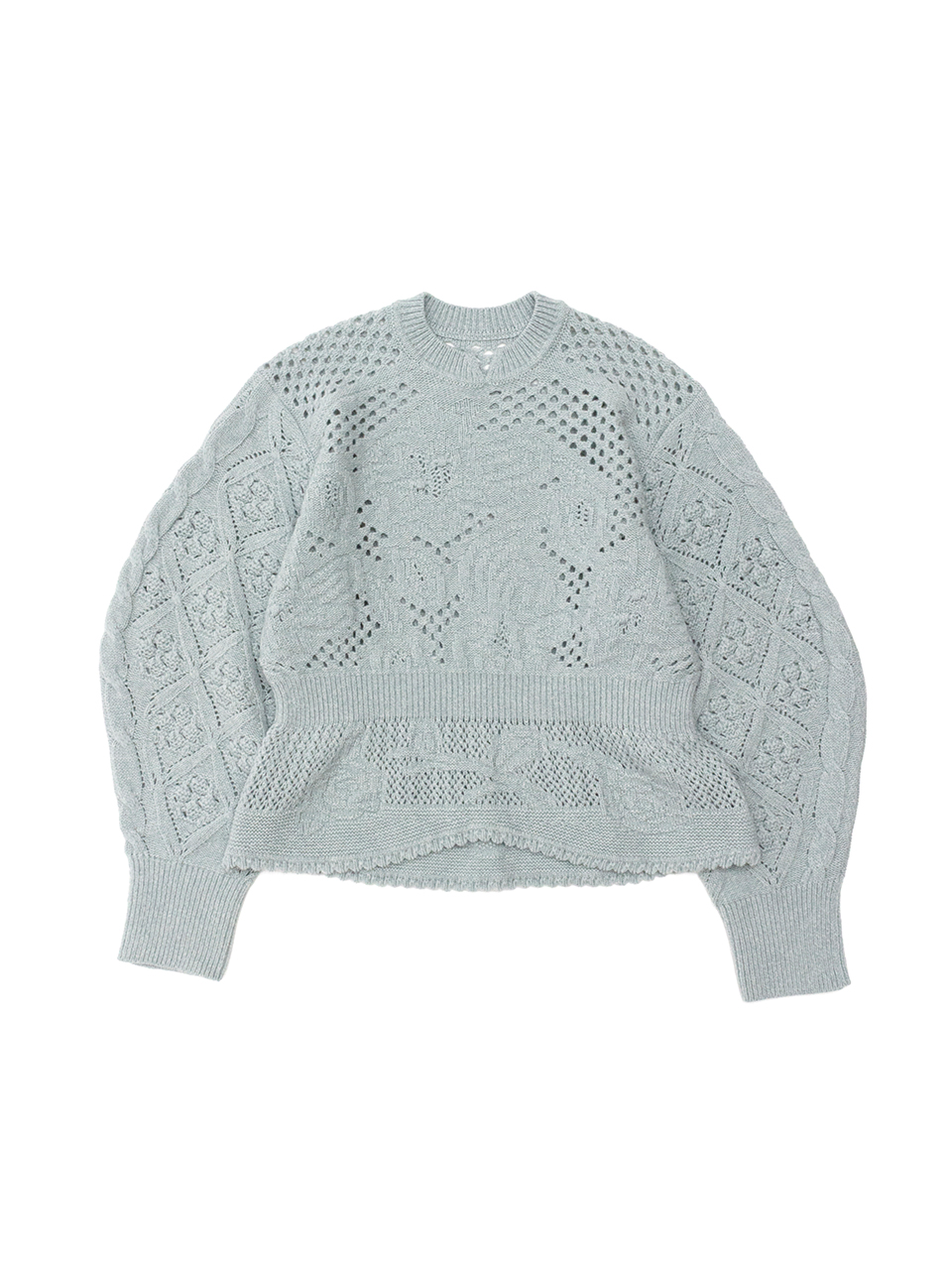 Multi Pattern Low Gauge Knitted Top-マルチパターンローゲージ