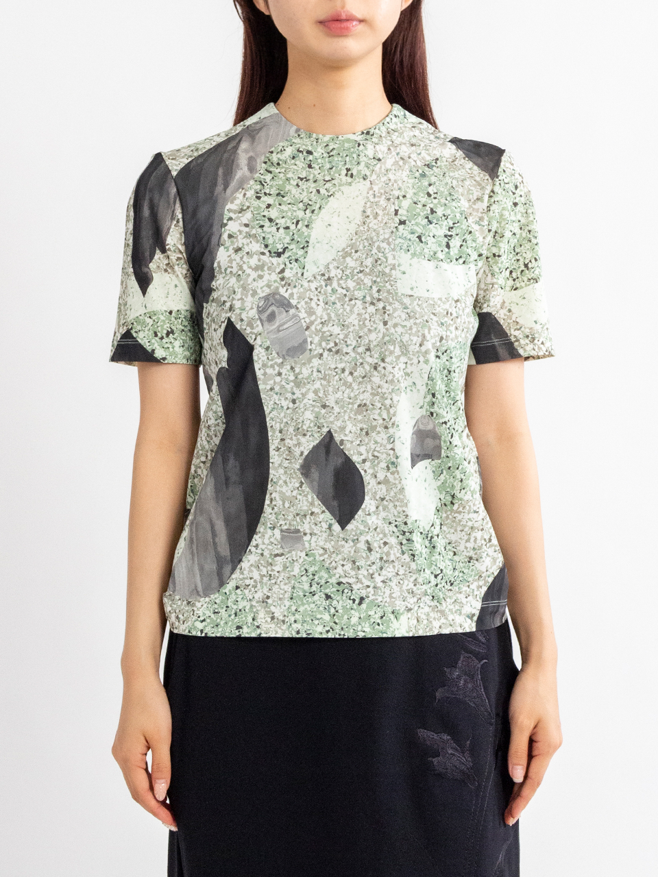 マロッちぇページ mame kurogouchi(マメクロゴウチ) 24SSShirring Jersey Jacquard