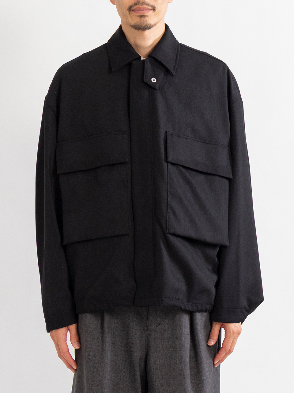 Techno Wool Nylon Field Jacket-テクノウールナイロン