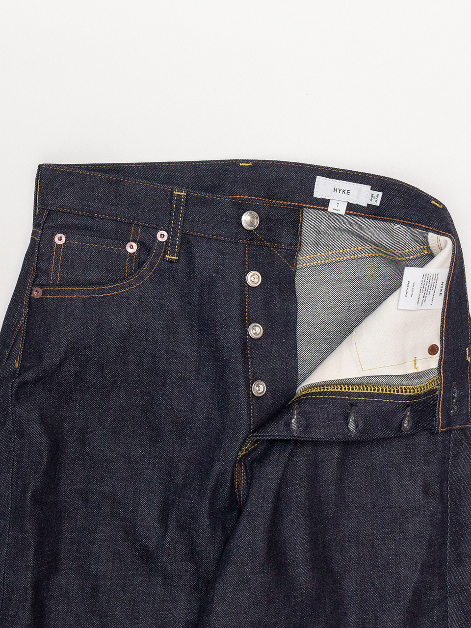 DENIM BARREL LEG JEANS デニムバレルレッグジーンズ-HYKE（ハイク