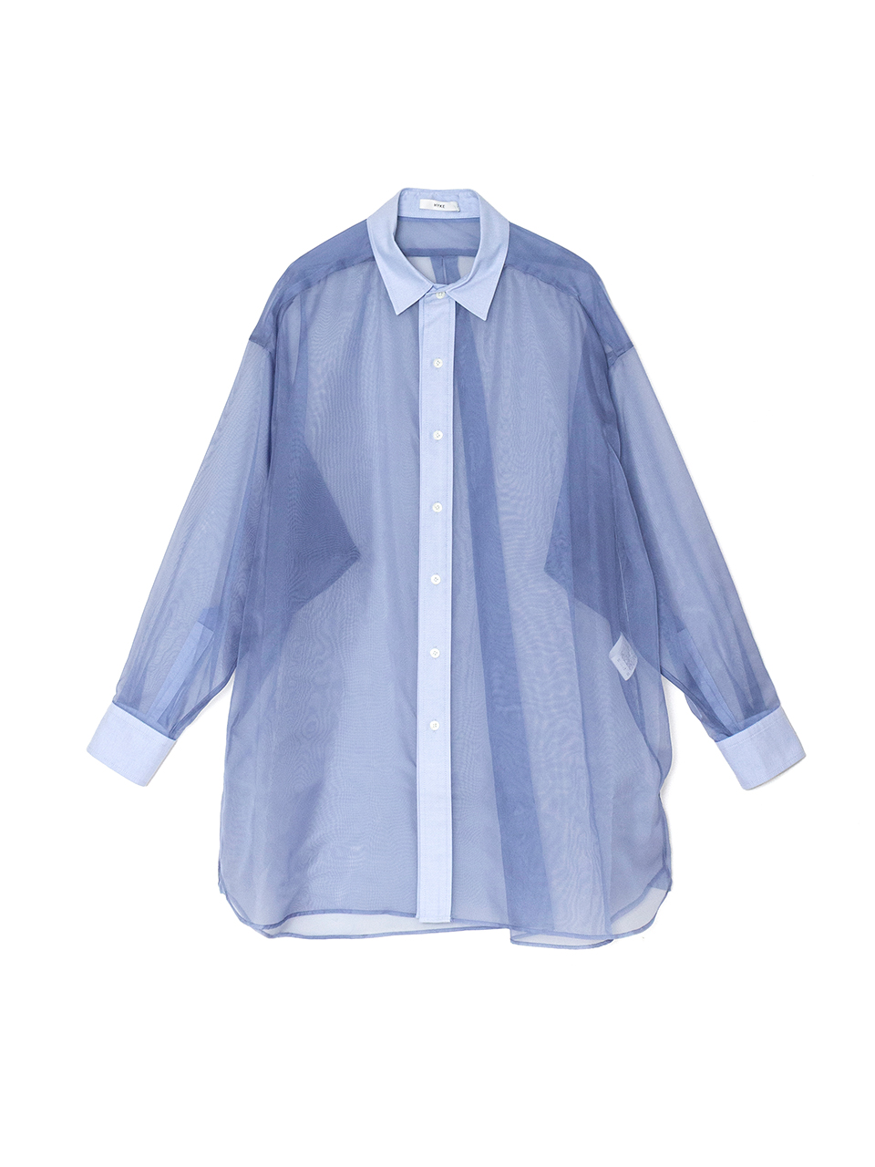 OXFORD SHIRT WITH SHEER DETAILING オックスフォードシャツ