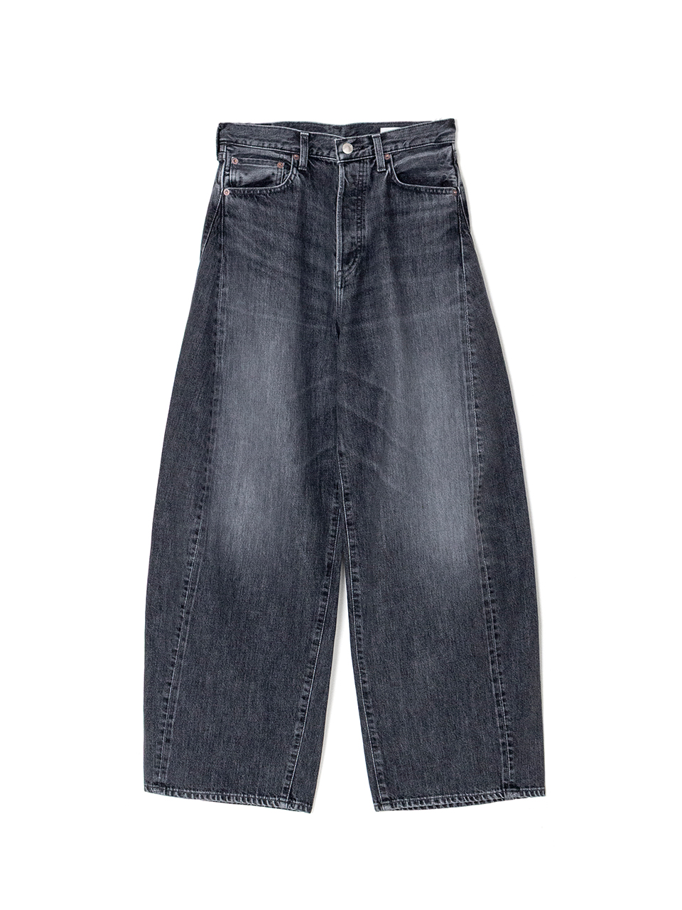 DENIM BARREL LEG JEANS デニムバレルレッグジーンズ-HYKE