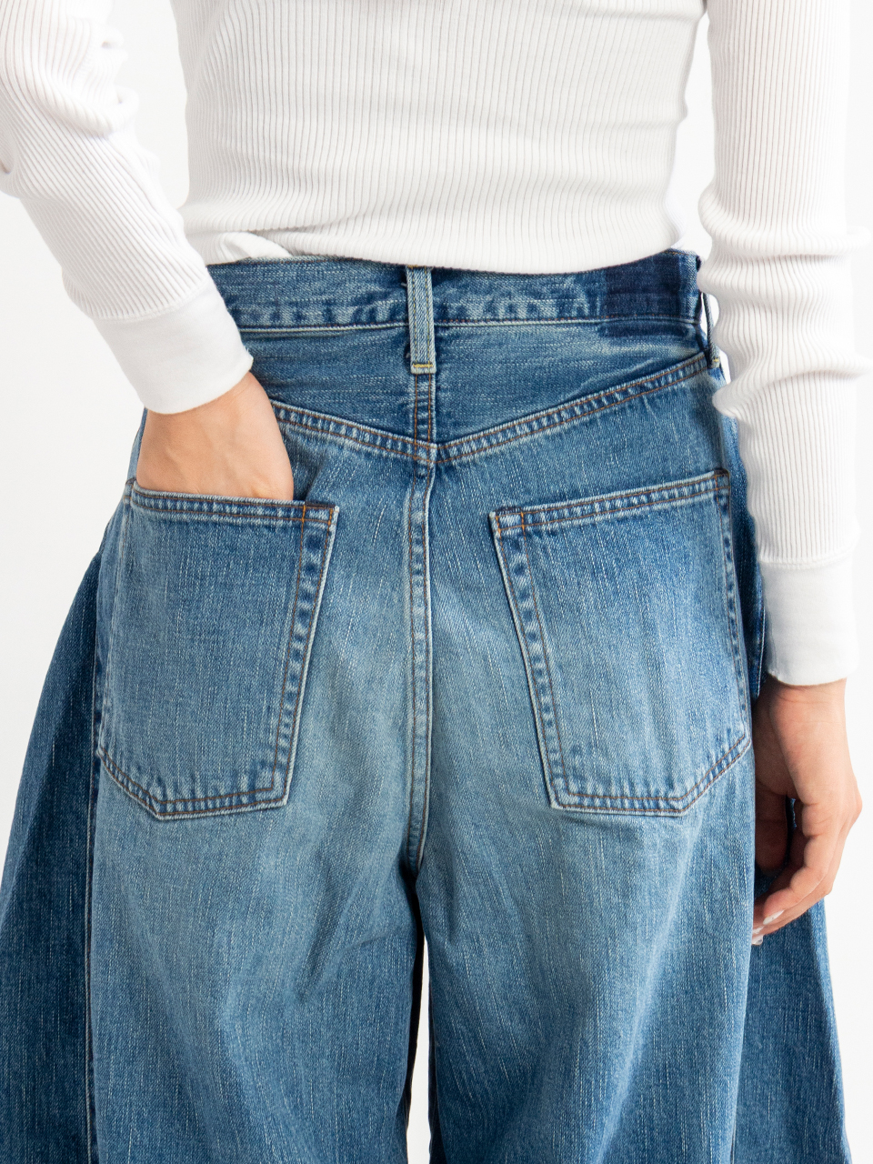 ワイドレッグデニム DENIM SUPER WIDE LEG JEANS デニムスーパーワイドレッグ