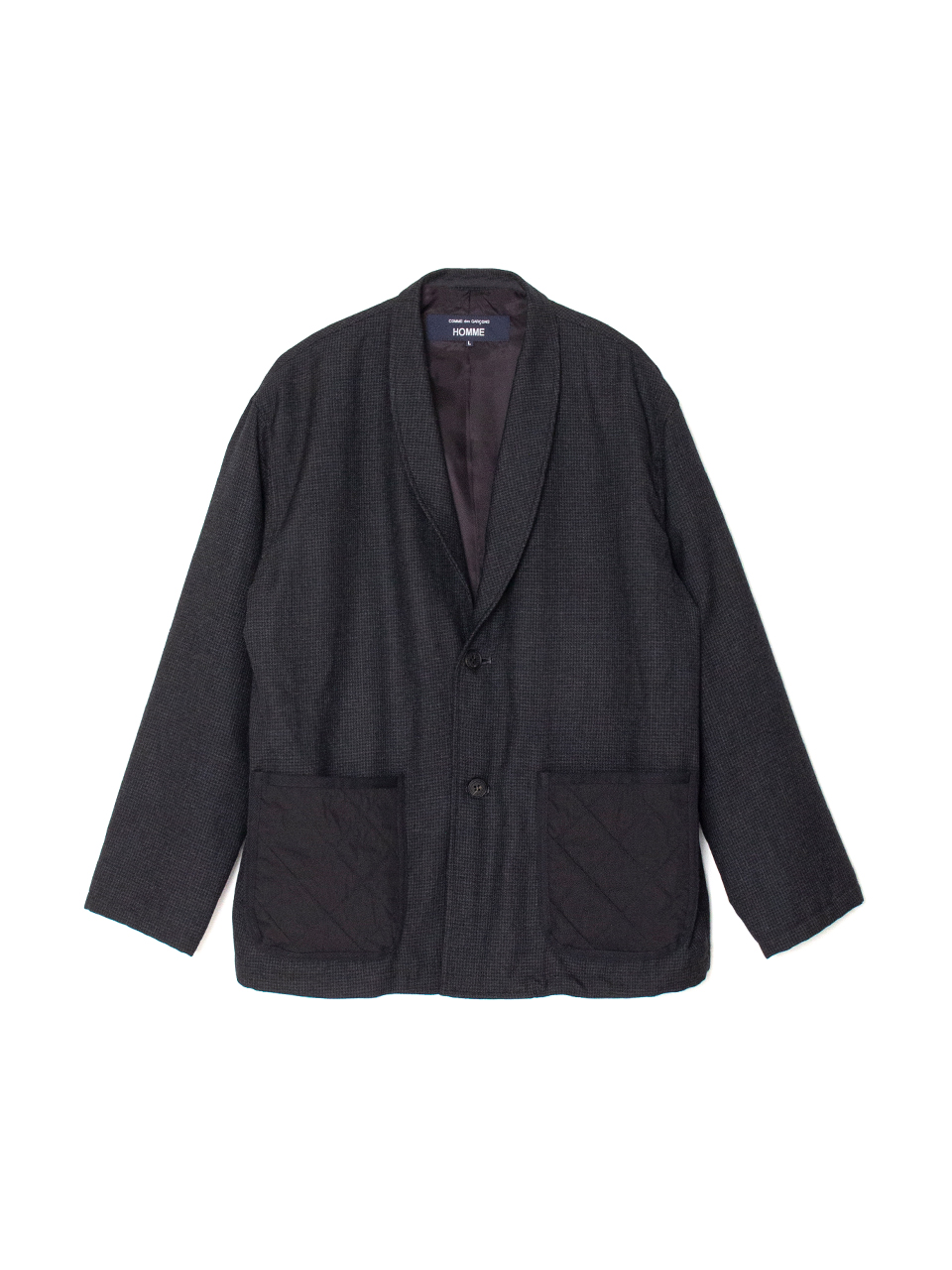 Wool Houndstooth Jacket-ウールハウンドトゥースジャケット-COMME des