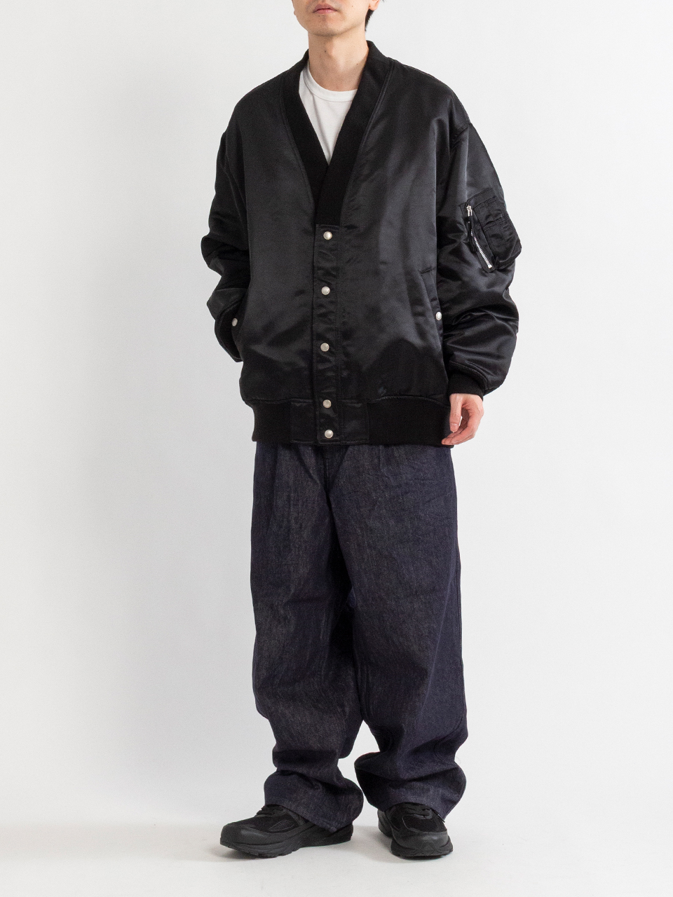 コムデギャルソンオム　2023AW 綿ダブルフェイスナイロンツイルカーディガン コムデギャルソンオム 2023AW 綿ダブルフェイスナイロンツイル