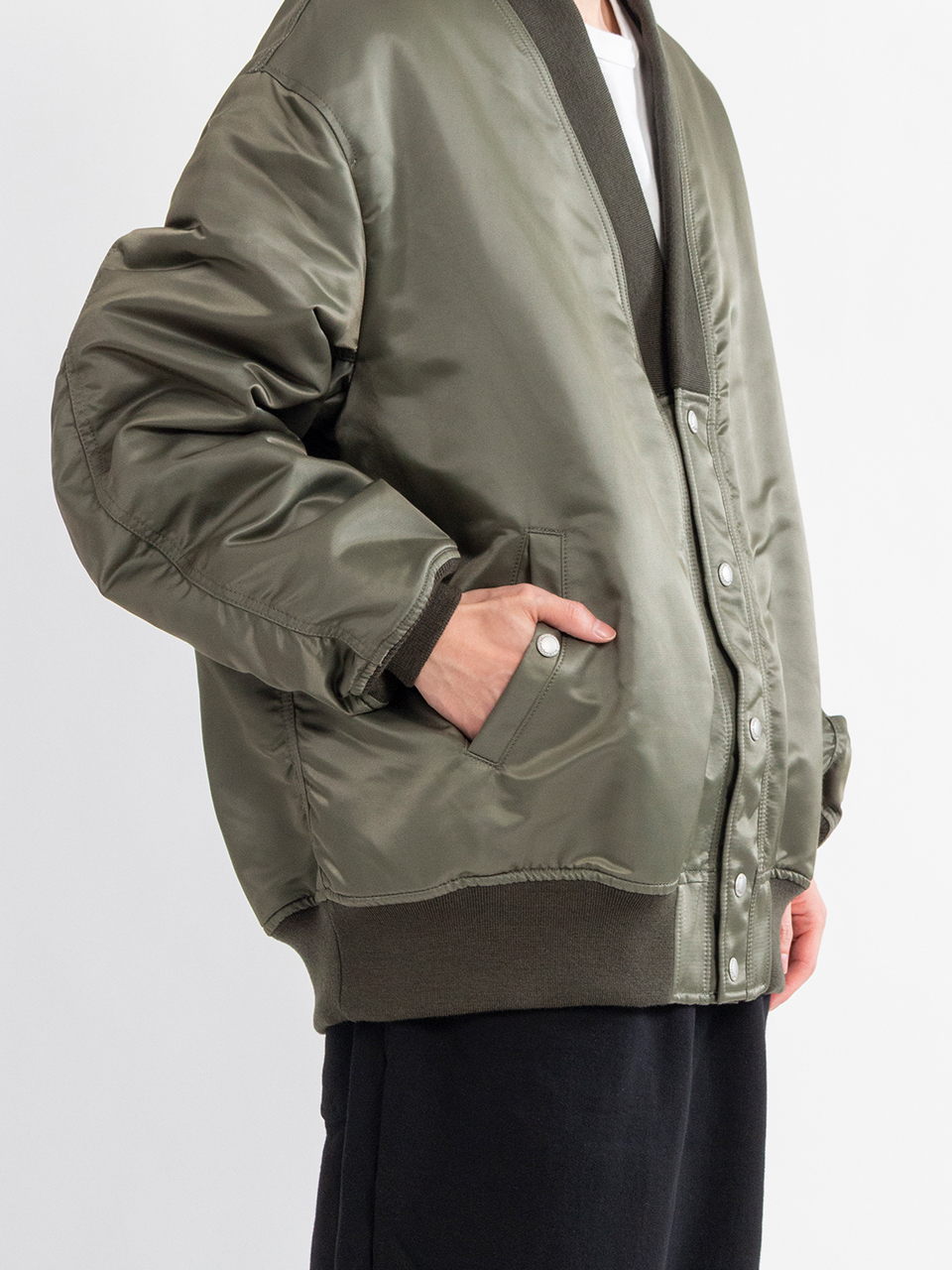 コムデギャルソンオム　2023AW 綿ダブルフェイスナイロンツイルカーディガン コムデギャルソンオム 2023AW 綿ダブルフェイスナイロンツイル