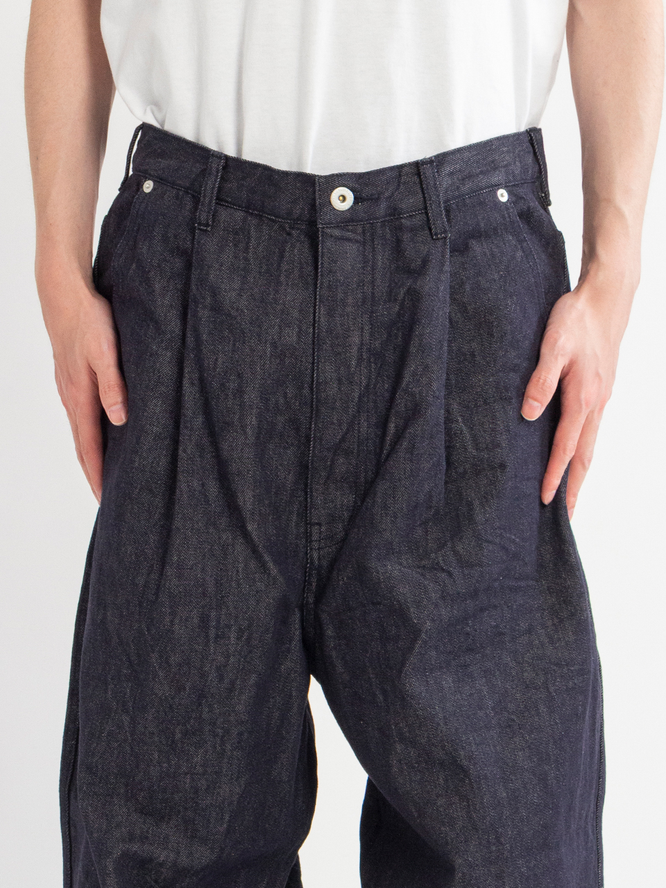 Cotton Reaction Dyed Tuck Denim-コットンリレクションダイドタック