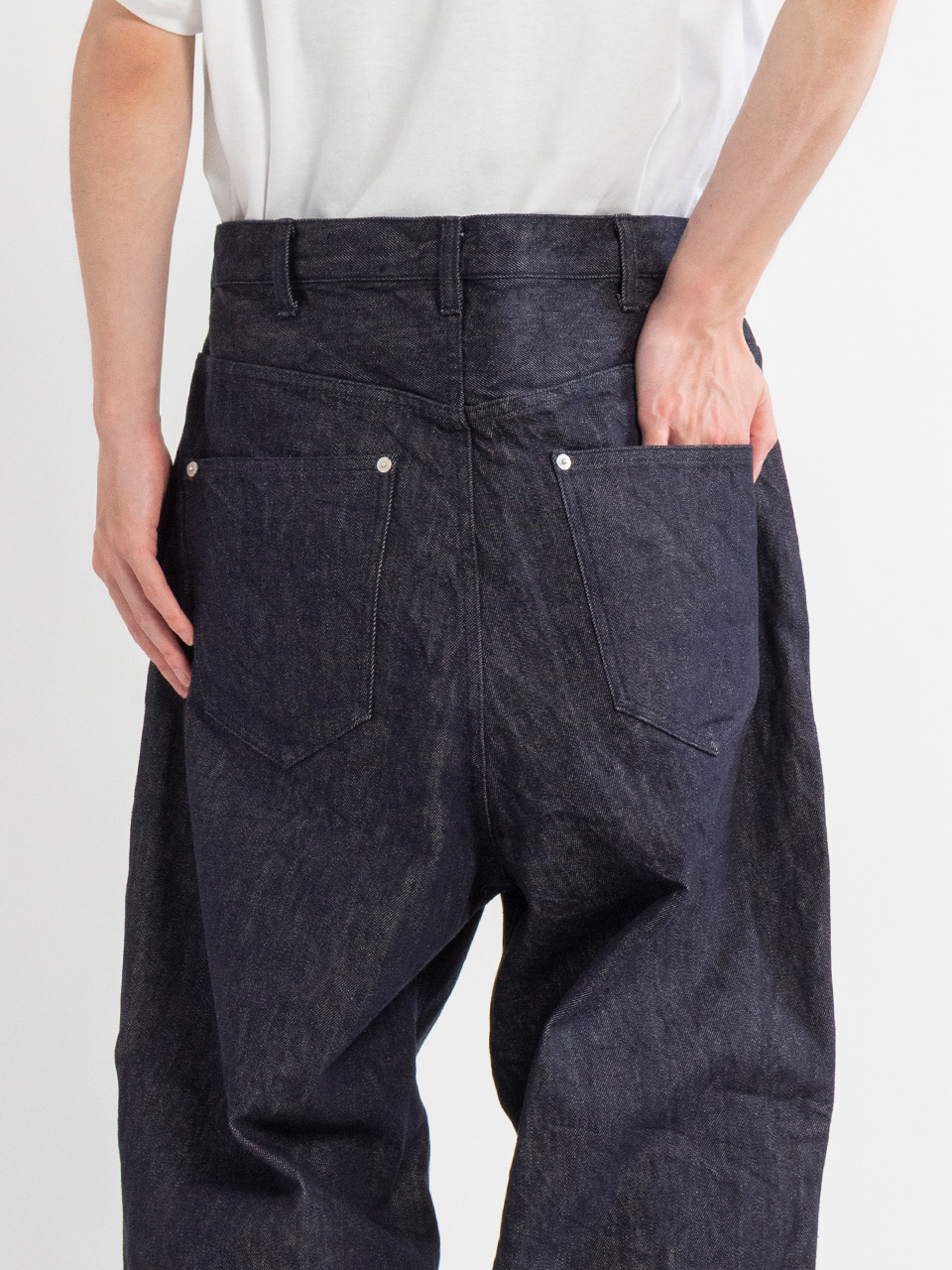Cotton Reaction Dyed Tuck Denim-コットンリレクションダイドタック