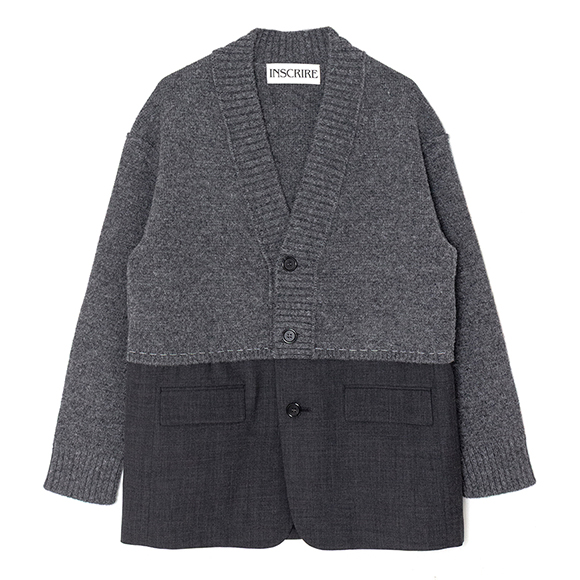 JOURNAL STANDARD ダークグレー ジャンパー Garment Dyed Typewriter Oversized Jacket-ガーメントダイ
