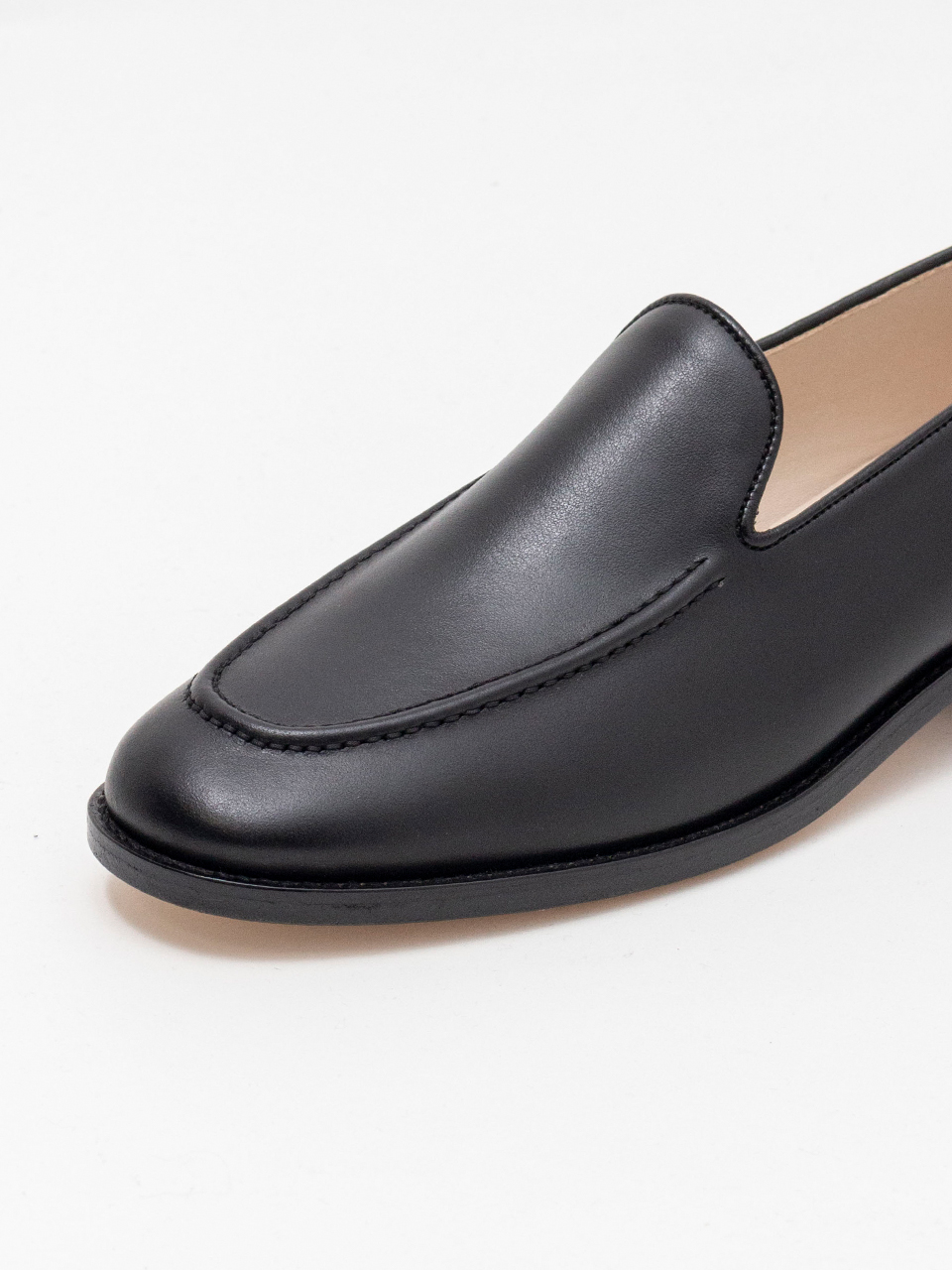 beautiful shoes レザー スリッポンシューズ 黒 SLIPPON MOCCA-スリッポンモカ-BEAUTIFUL SHOES（ビューティフル