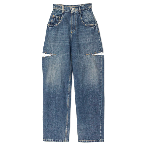 メゾンマルジェラ　デニム 36 ストレートジーンズコントラストポケット Maison Margiela - ストレートジーンズ コントラストポケット