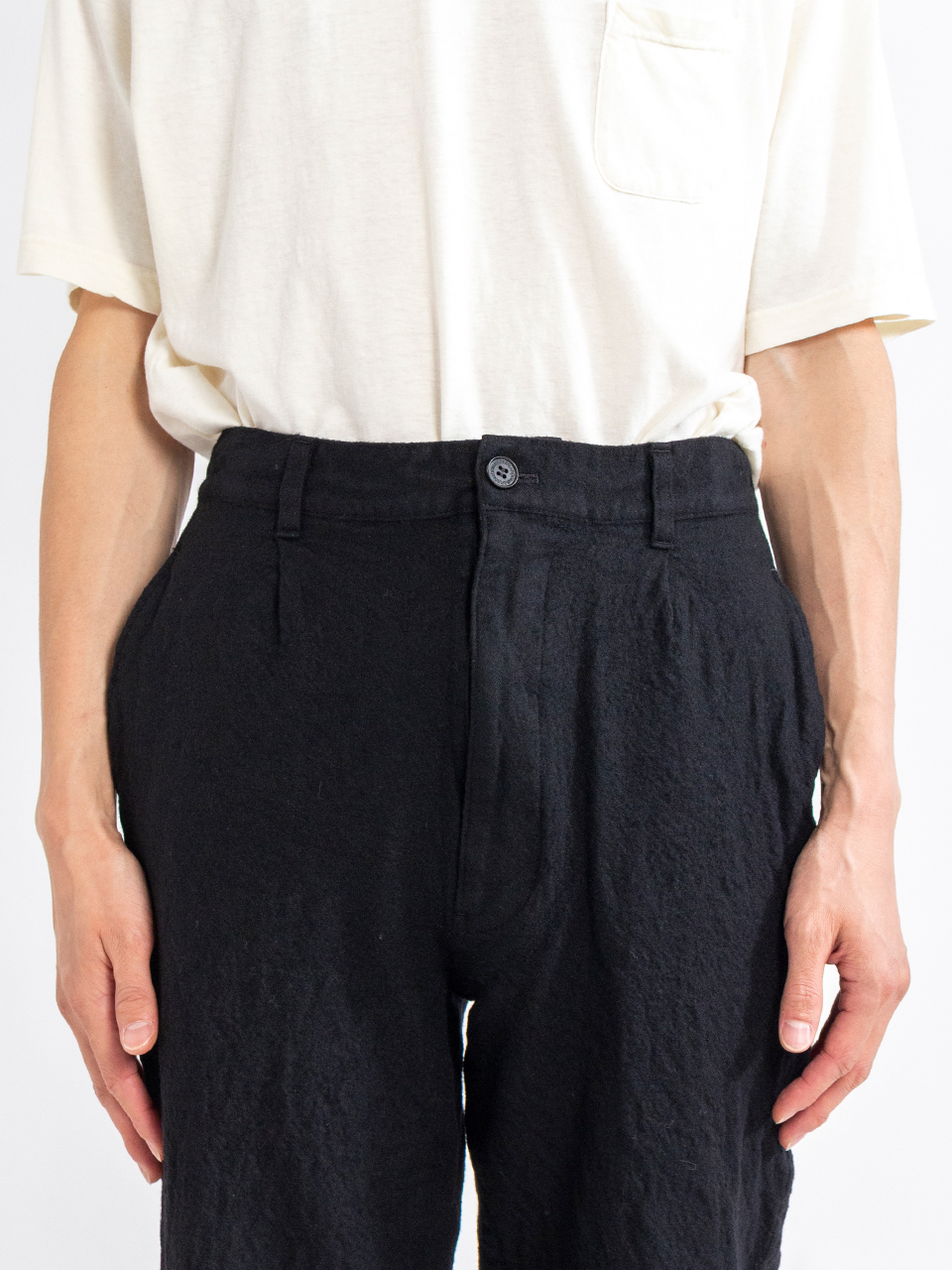 Wool Serge Product Fulling Pants-ウールサージプロダクトフリング