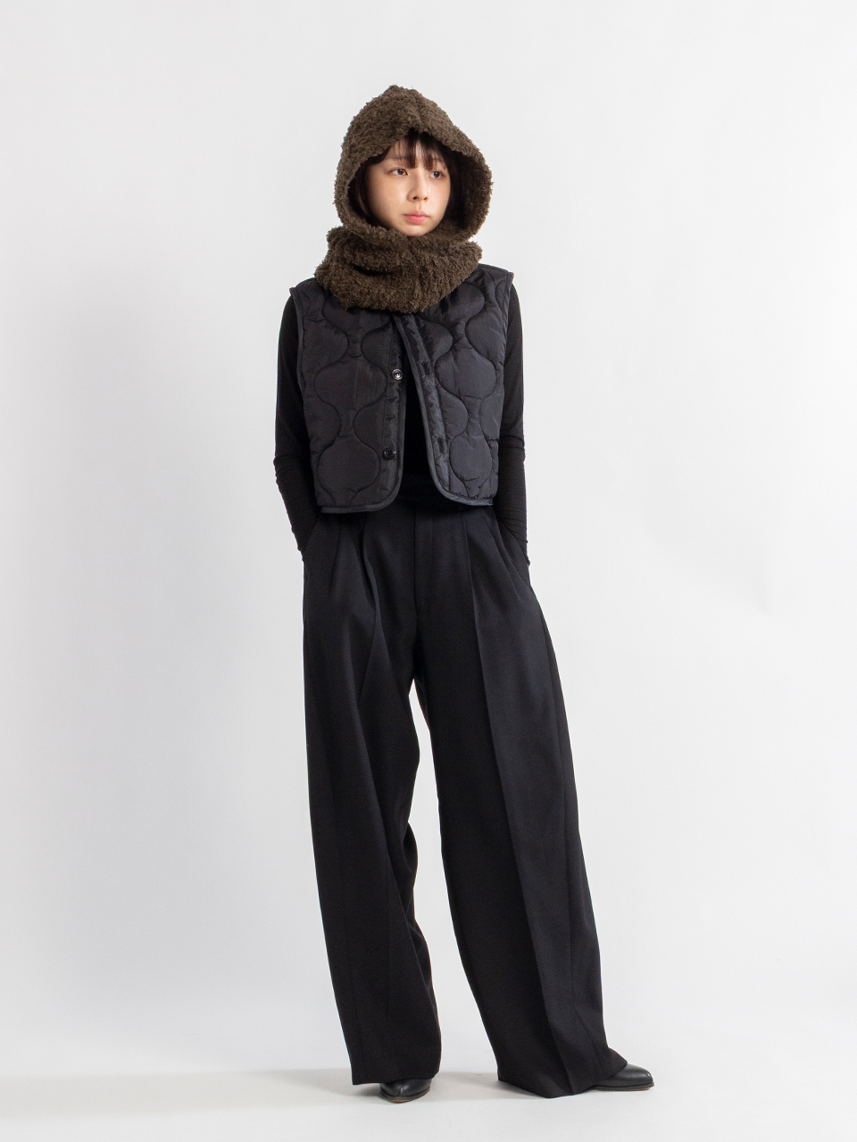 Fur knit balaclava-ファーニットバラクラバ-KIJIMA TAKAYUKI（キジマ