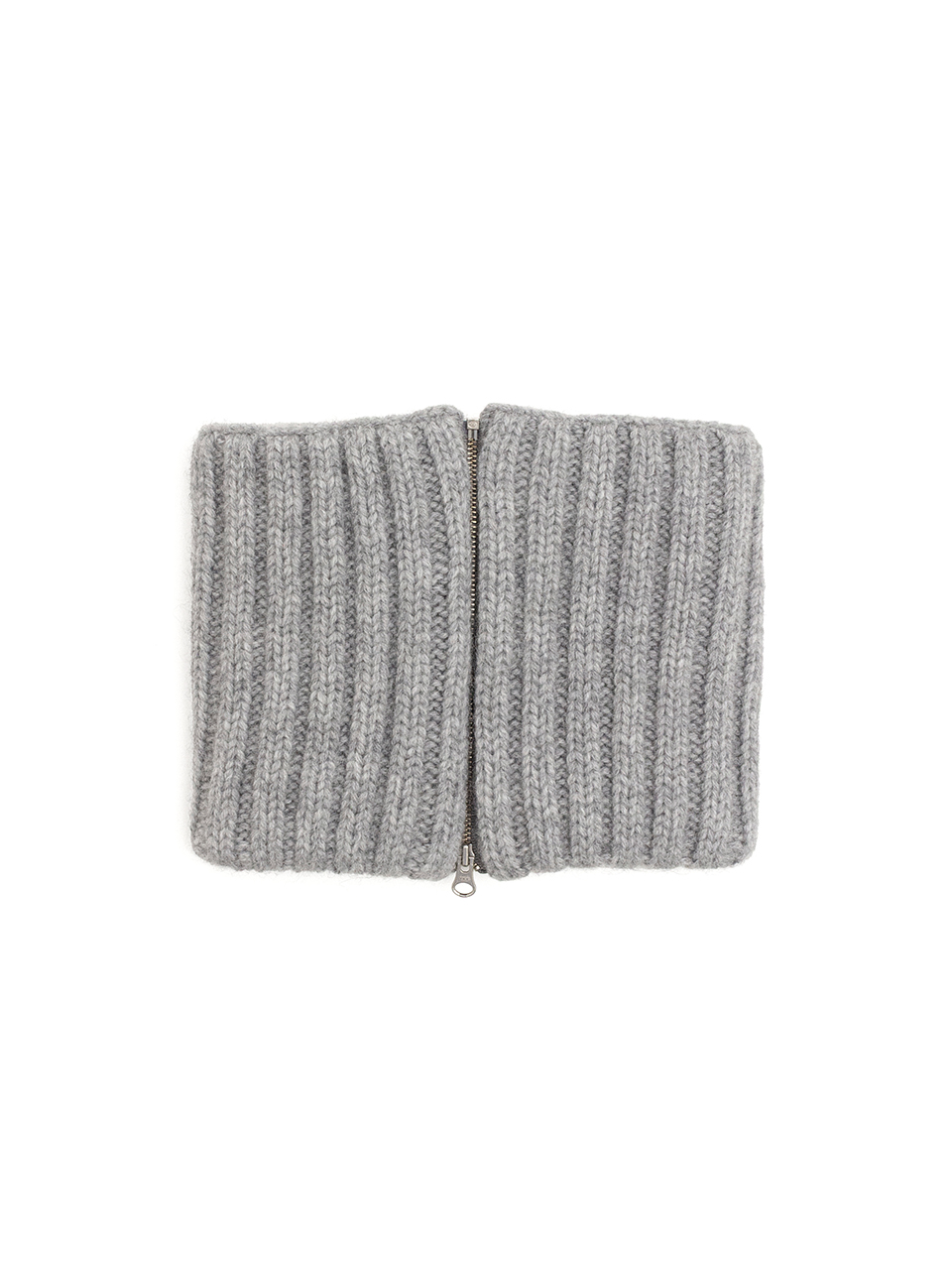 KIJIMA TAKAYUKI アルパカウール ネックウォーマー グレー Alpaca wool knit neck warmer-アルパカウールニットネックウォーマー