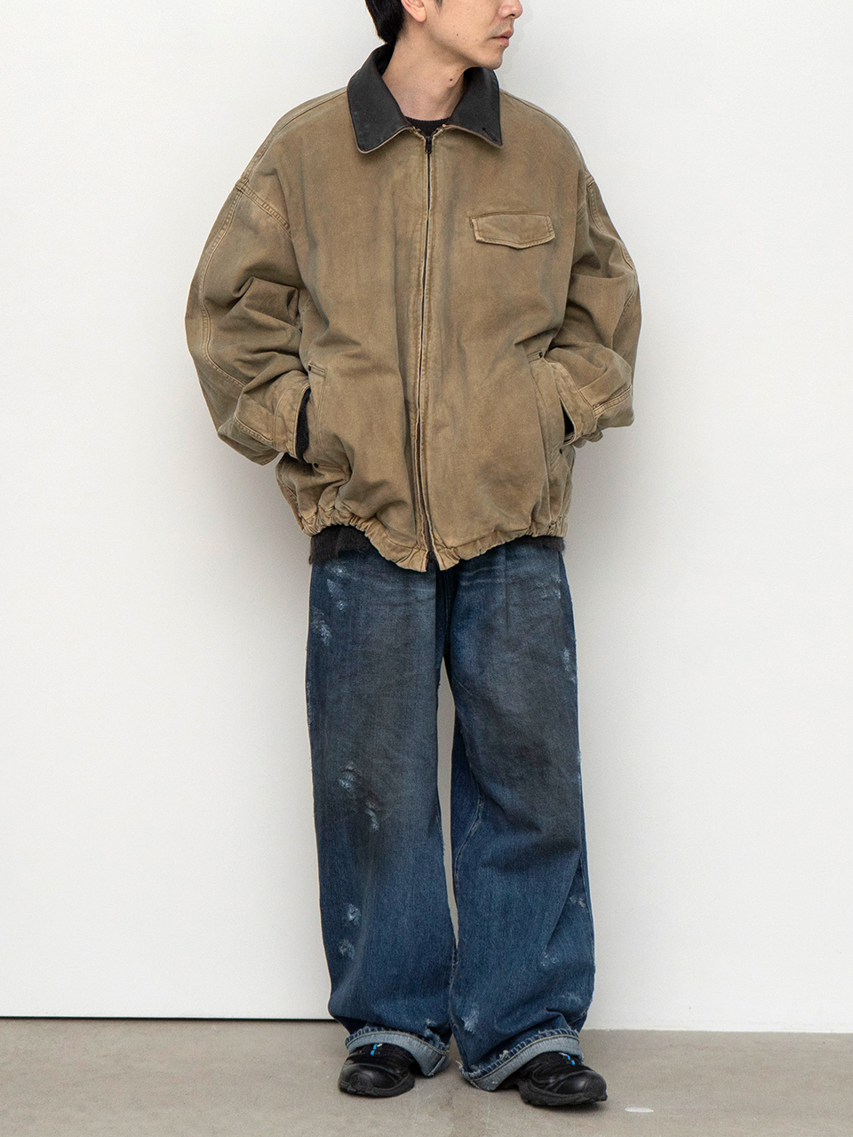 ジャケット・アウター SULFUR DYED WHIP CORD VINTAGE ZIPJACKET SULFUR DYED WHIP CORD VINTAGE ZIP JACKET | ssstein